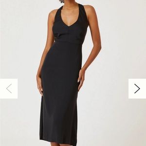 Anthropologie sexy black dress.